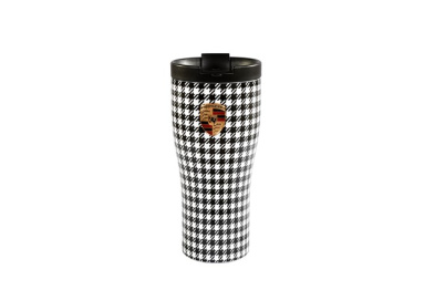 Thermobecher Pepita, schwarz/weiß, 460 ml