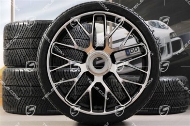 20" Turbo S central locking winter wheel set for Turbo S, wheels 8,5J x 20 ET51 + 11J x 20 ET59 + NEW Michelin Pilot Alpin PA4 winter tyres 245/35 R20+295/30 R20, TPMS