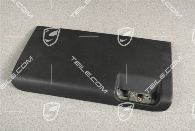 Glove box cover, Leather, Black