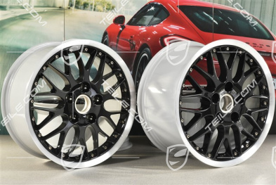 18" SportClassic II Felgensatz, 8J x 18 ET52 + 10J x 18 ET65, schwarz hochglanz