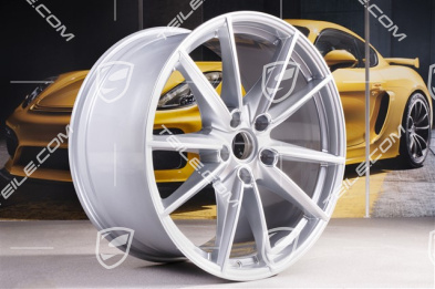 20"+21" Komplet felg Carrera S, 8,5J x 20 ET53 + 11J x 21 ET66, srebrny brilliant chrome
