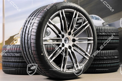 20" Sommerräder Satz 911 Turbo III, Felgen 8,5J x 20 ET51 + 11J x 20 ET52 + Sommerreifen 245/35 ZR20 + 305/30 ZR20, mit RDK-Sensoren