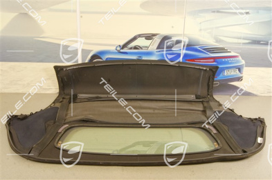 Convertible top covering, black