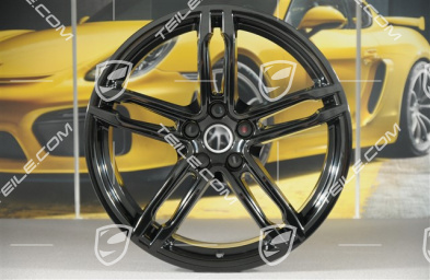 19" Felgensatz Macan Turbo/Sport Design, 8,5J x 19 ET21 + 9J x 19 ET21, schwarz hochglanz