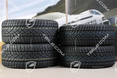 18" Boxster Winterräder Satz, 8J x 18 ET57 + 9J x 18 ET47 + Winterreifen Dunlop 235/45 R18 + 265/45 R18, ohne RDK-Sensoren