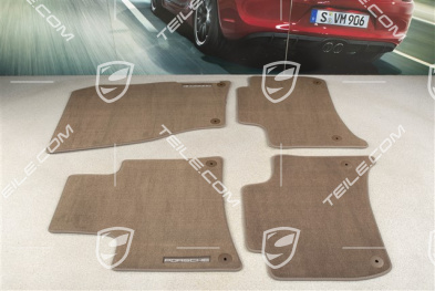 Dywaniki welurowe, zestaw, Climatronic, Saddle brown, LL