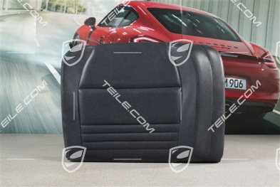 Back seat backrest, Rear, Leatherette, Metropole blue, Coupe, R