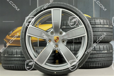 20" Carrera Sport koła letnie komplet, felgi 8,5J x 20 ET57 + 10,5J x 20 ET47 + NOWE opony letnie Pirelli P Zero 235/35 ZR20 + 265/35 ZR20, z czujnikami ciśnienia