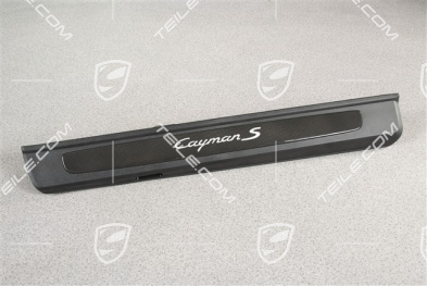 Blenden/Einstiegleisten, ohne Beleuchtung, Carbon, "Cayman S", Satz, L+R
