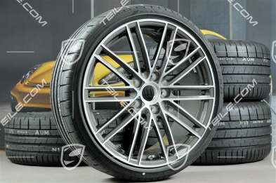20-inch Turbo IV wheels set, rims 8,5J x 20 ET57 + 10,5J x 20 ET47 + Pirelli summer tires 235/35 ZR20 + 265/35 ZR20, with TPMS