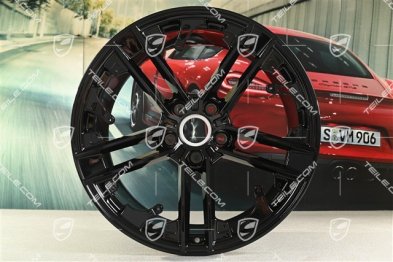 21" Felga Exclusive Design, 11,5J x 21 ET66, tylna, czarny wysoki połysk, P