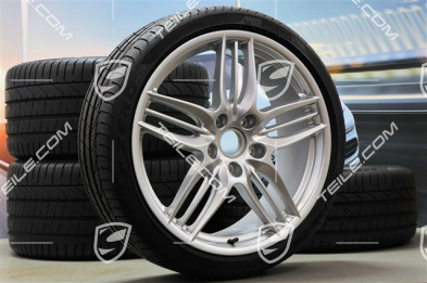 20" SportDesign Sommerräder Satz, Felgen 8,5J x 20 ET51 + 11J x 20 ET70 + NEUE Pirelli P Zero Sommerreifen 245/35 Z20 + 295/30 Z20, ohne RDK-Sensoren