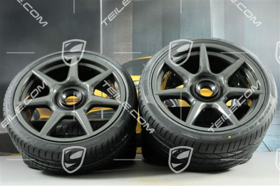 20" 911 Turbo Carbon summer wheel set, wheel rims 9J x 20 ET51 + 11,5J x 20 ET56 + summer tires 245/35 R20 + 305/30 R20, with TPMS