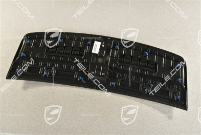 Coupe, ventilation grille with moulding trim in Galvano silver, for rear lid