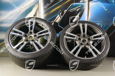 19" Sommerräder Satz TURBO II, Felgen 8J x 19 ET57 + 11J x 19 ET67 + Reifen 235/35 ZR19 + 295/30 ZR19, mit RDK