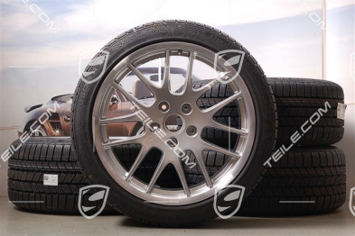 20" RS Spyder Winterräder Satz, Felgen 9,5J x 20 ET65 + 10,5J x 20 ET65 + Winterreifen Continental 255/40 R20 + 285/35 R20, mit RDK Sensoren