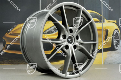 20" Felgensatz Carrera S IV, 8,5J x 20 ET49 + 11J x 20 ET78, für Winterbetrieb, C2/C2S, Platinum-Seidenmatt