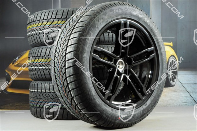 19" "Macan Sport" koła zimowe komplet, felgi 8,5J x 19 ET21 + 9J x 19 ET21 + NOWE opony zimowe Dunlop 235/55 R19 + 255/50 R19, z czujnikami ciśnienia RDK