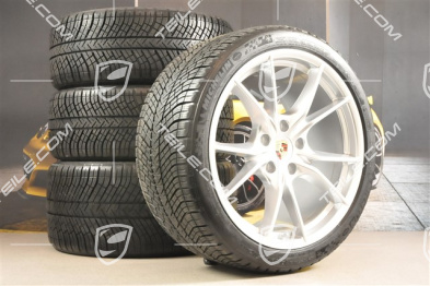 20" Winterräder Satz Carrera S (IV), gebrauchte Felgen 8,5J x 20 ET49 + 11J x 20 ET56 + NEUE Michelin Pilot Alpin PA4 N1 Winterreifen 245/35 R20 + 295/30 R20