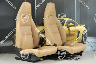 Sitze, leather Luxor Beige, set (L+R)