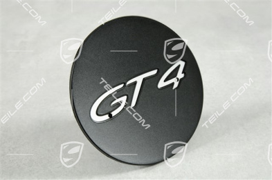 Hub cap, GT4, silky gloss black matt