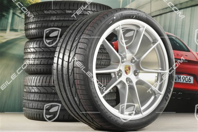 20" Komplet kół letnich Carrera S III, 8,5J x 20 ET51 + 11J x 20 ET52 + opony 245/35 ZR20 + 305/30 ZR20, bez czujników RDK