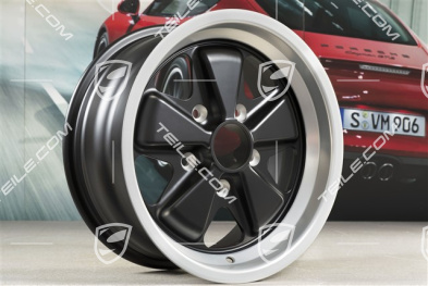 15" Felga Fuchs 7J x 15 ET23,3, z czarnymi ramionami