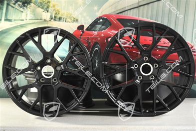 20+21" Komplet felg RS Spyder, 8,5J x 20 ET50 + 11,5J x 21 ET67, czarny satynowy półmat