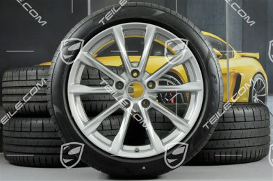 19" Boxster S Sommerräder Satz, Felgen 8J x 19 ET57 + 10J x 19 ET45 + NEUE Pirelli P Zero Sommerreifen 235/40 R19 + 265/40 R19