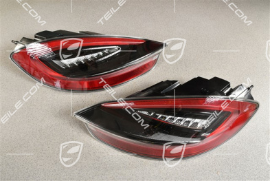 Rear lights, black-red (darkened), set, L+R