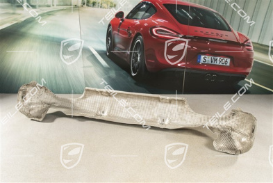 Heat protection, rear bumper