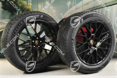 20-inch "RS Spyder Design" winter wheels set, rims 9J x 20 ET26 + 10J x 20 ET19, Michelin Pilot Alpin 5 SUV winter tyres 265/45 R20 + 295/40 R20, with TPMS, black satin mat