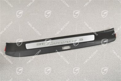 Einstiegleiste, Schwarz/Aluminium-gebürstet, ''911 Carrera 4S'', L