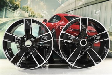 20" Komplet felg Carrera Sport, 8,5J x 20 ET49 + 11,5J x 20 ET56, czarny wysoki połysk