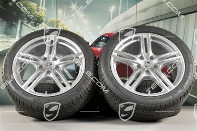 20" Winterräder Satz "Panamera Turbo", Felgen 9,5 J x 20 ET71 + 10,5 J x 20 ET71 + Michelin Pilot Alpin 4 Winterreifen 275/40 R20 + 315/35 R20