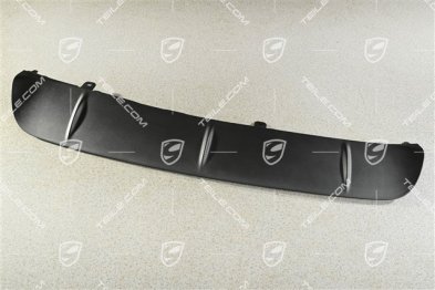 Rear bumper lower trim cover, centre, Panamera 4, Black