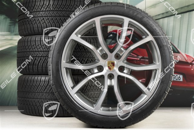 21-inch Cayenne COUPE Exclusive Design winter wheel set, rims 9,5J x 21 ET46 + 11,0J x 21 ET49 + Michelin Pilot Alpin 5 winter tyres 275/40 R21 + 305/35 R21, with TPMS