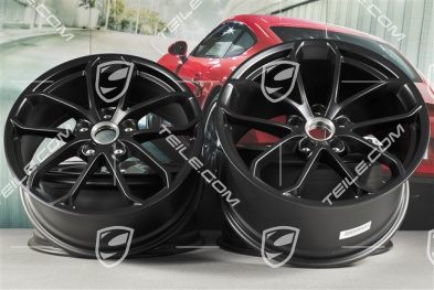 20" Felgensatz 718 Cayman GT4, Felgen 8,5J x 20 ET61 + 11J x 20 ET50, schwarz seidenmatt