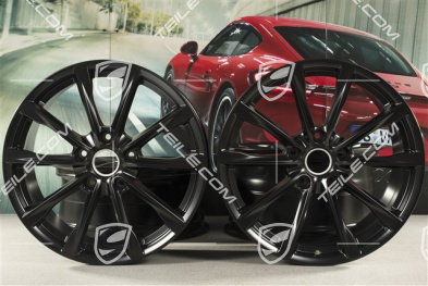19-inch Boxster S wheel rim set, 8J x 19 ET57 + 10J x 19 ET45, black silky gloss / mat