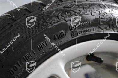 17" Cayman Winterräder Satz, Felgen vorne 6,5J x 17 ET55 + hinten 8J x 17 ET40 + NEUE Winterreifen 205/55 R17 + 235/50 R17, ohne RDK