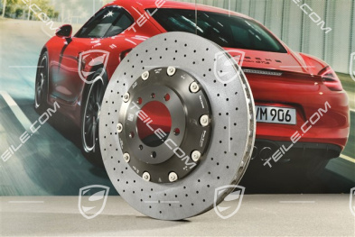 PCCB Keramik-Bremsscheibe, 991.2 C2/C2S/C4/C4S/991.1 Turbo/991.2 Turbo, minimal beschädigt am Rand, R
