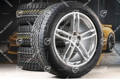 19-inch "Macan Turbo" winter wheels set, rims 8J x 19 ET21 + 9J x 19 ET21 + NEW Dunlop winter tyres 235/55 R19 + 255/50 R19, with TPMS