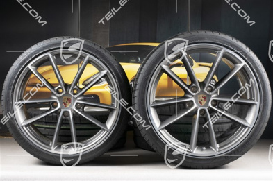 20"+21" Sommerräder Satz Carrera Classic, Felgen 8,5J x 20 ET53 + 11,5J x 21 ET67 + Sommerreifen 245/35 R20 + 305/30 R21, mit RDK-Sensoren