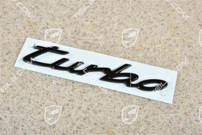 Badge / Emblem Turbo, Glossy Black