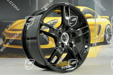 18-inch Boxster S alloy wheel, 8J x 18 ET57, black high gloss