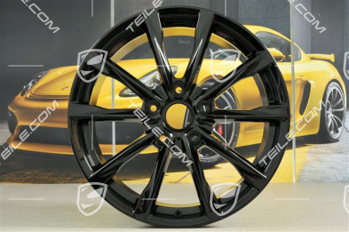 19-inch Boxster S wheel rim set, 8J x 19 ET57 + 10J x 19 ET45, in black high gloss