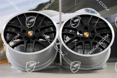 20" Komplet felg RS Spyder, 9,5 J x 20 ET 65 + 11 J x 20 ET 68, czarne