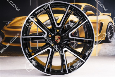 21" Felga Panamera Exclusiv, 11,5J x 21 ET69, czarny wysoki połysk
