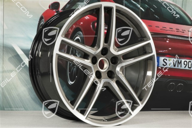 20-inch wheel rim "Macan Turbo", 9J x 20 ET26, CMS, Titanium