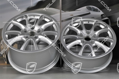 18-inch GT3 Modell 2004 wheel set, 8J x 18 ET50 + 11J x 18 ET45, for Turbo / 4S